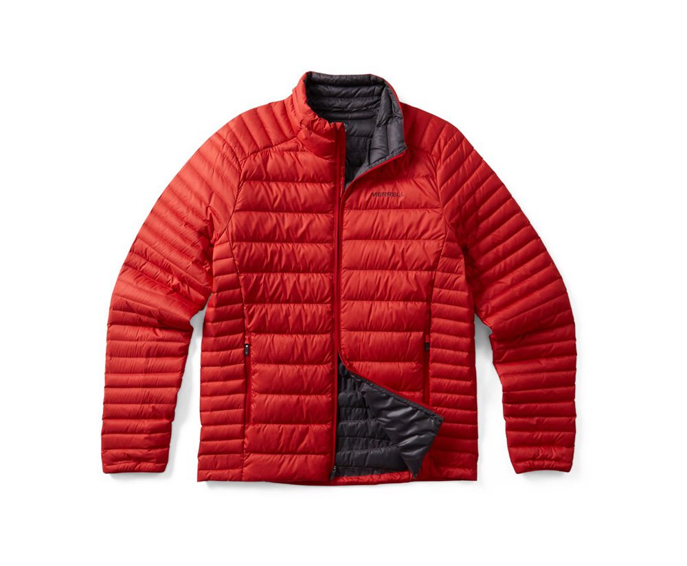 Merrell Jackets Red - Ridgevent™ Thermo - Mens 59YBATCLK
